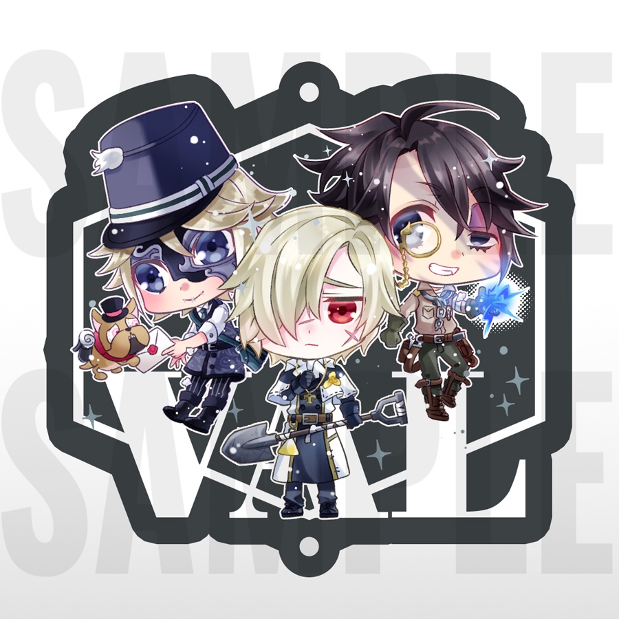 シックなVAL組アクリルキーホルダー