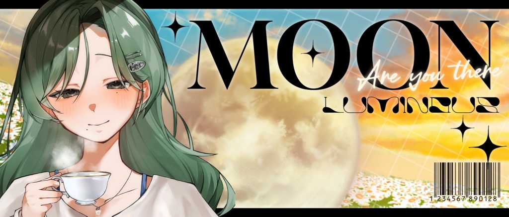 IRIAM/IRIAMヘッダー・アイコンリング(金の月・銀の月)