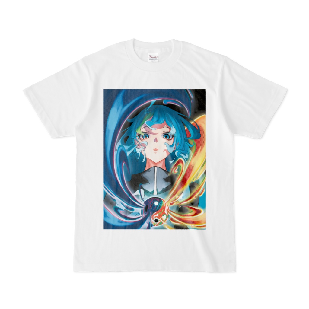 VTuber「日陰朝陽」Live2D化1周年記念プリントTシャツ
