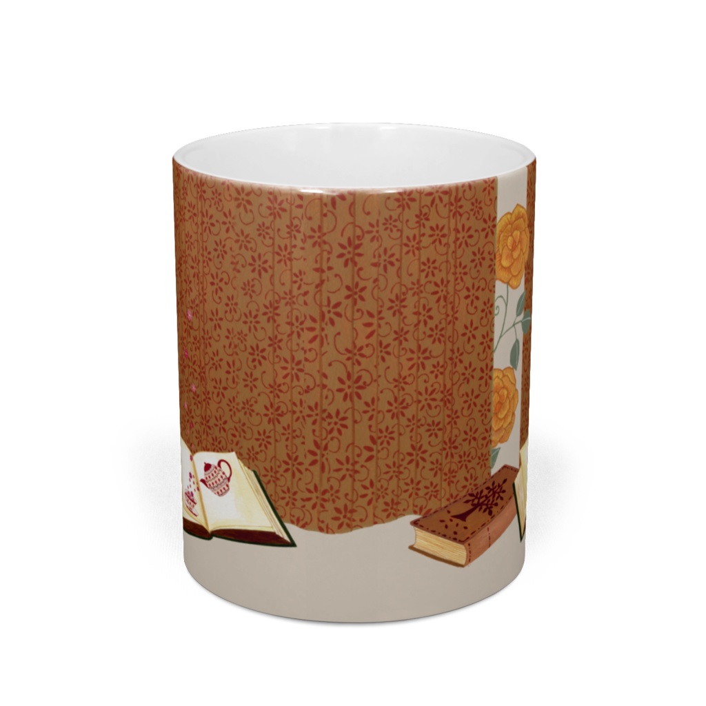Flower tea book マグカップ