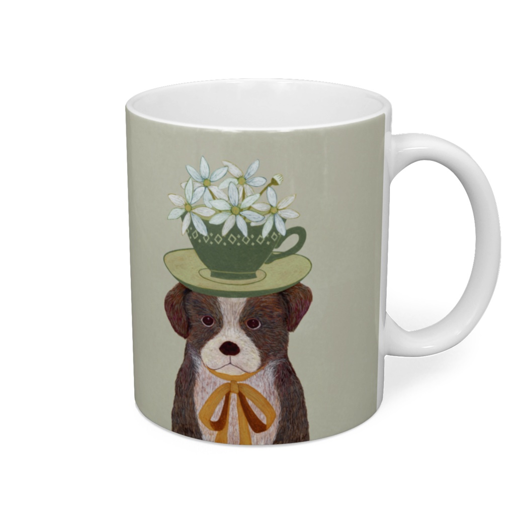 Flower Dog マグカップ