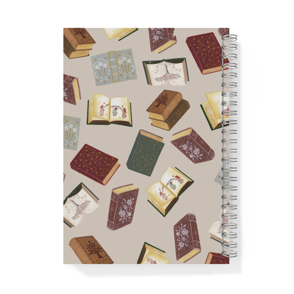 アンティークな本のリングノート