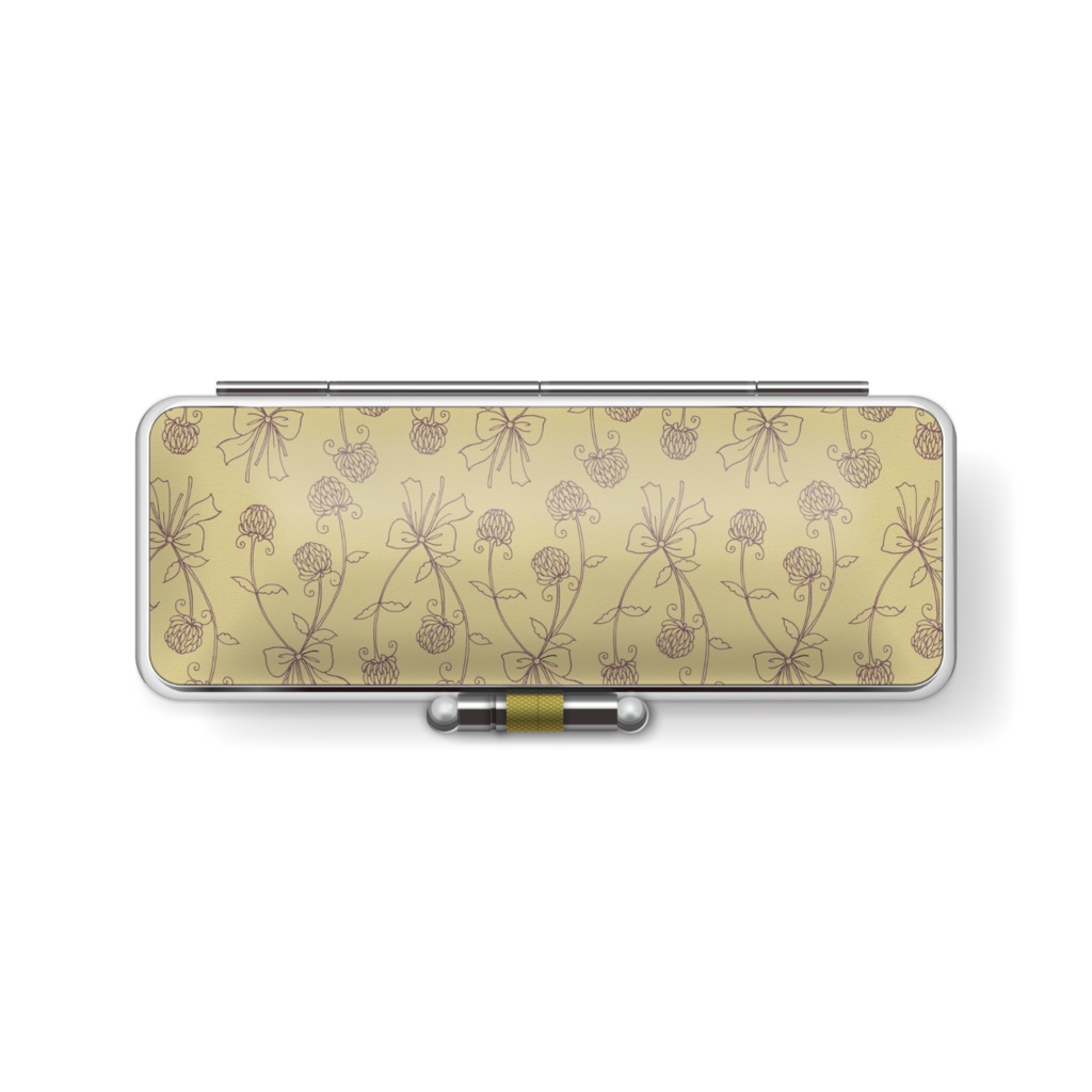 花のパターン 印鑑ケース