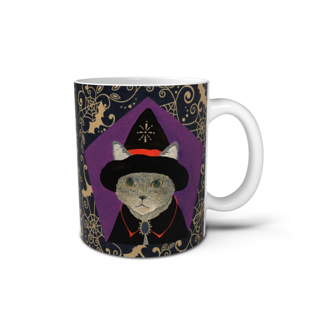Halloween cat マグカップ
