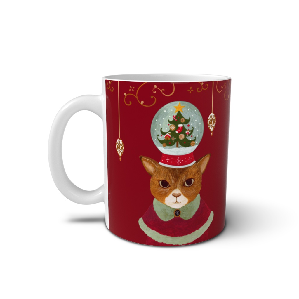 Christmas cat マグカップ