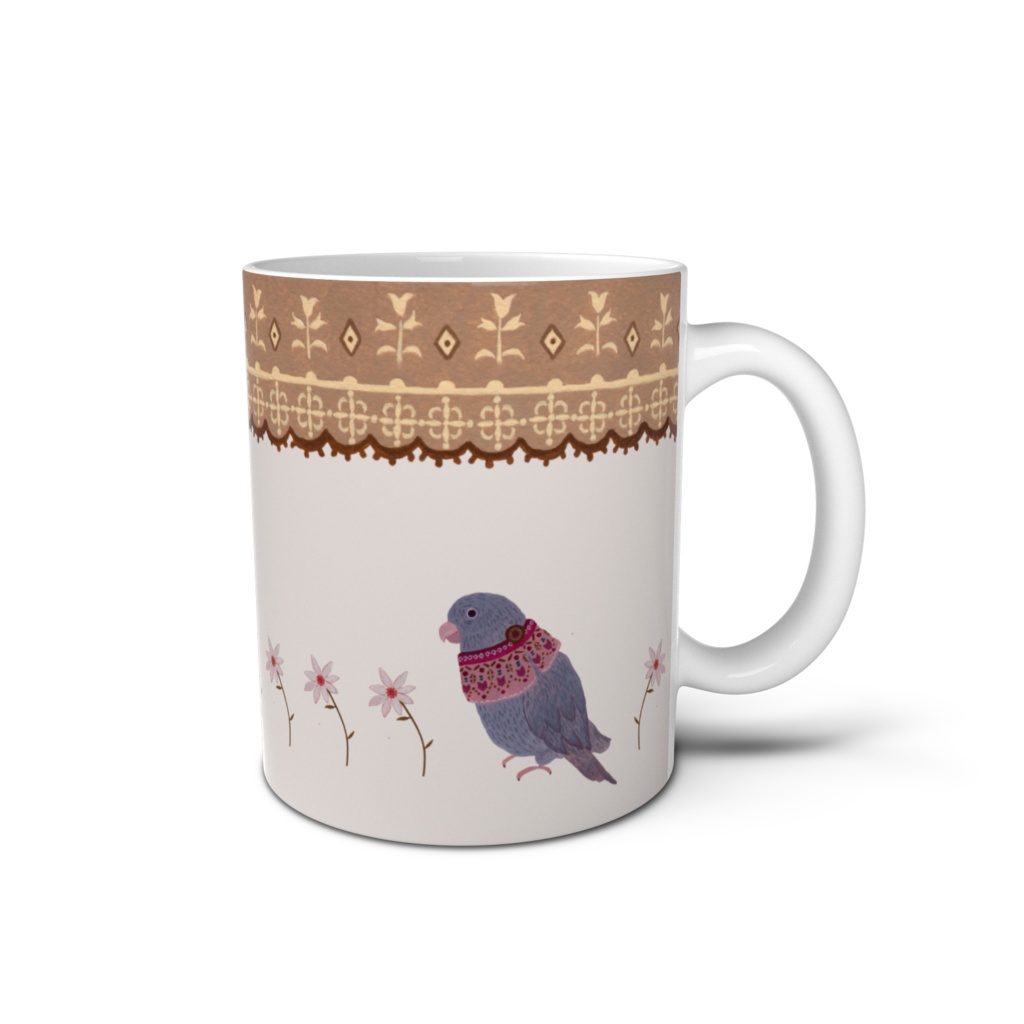 お洒落な鳥さんⅠ マグカップ