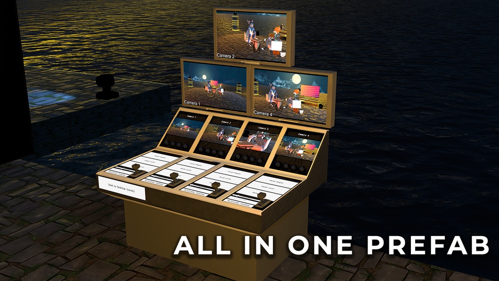 VRChat World Asset | Vision Mixer Deck | Camera Managing |ビジョンミキサーデッキ|カメラマネージメント