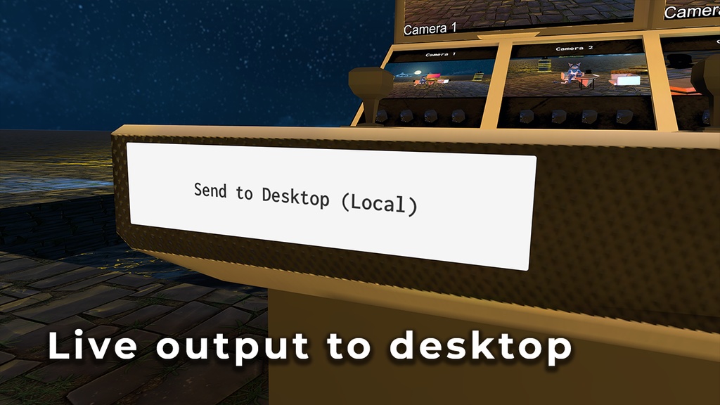 VRChat World Asset | Vision Mixer Deck | Camera Managing |ビジョンミキサーデッキ|カメラマネージメント