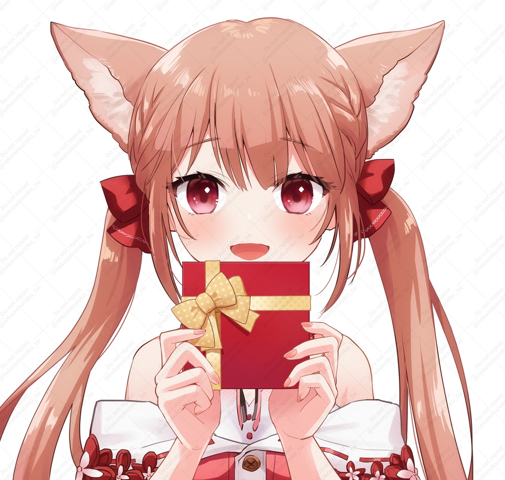 バレンタイン素材 プレゼントを持つ手2種&プレゼント単品セット