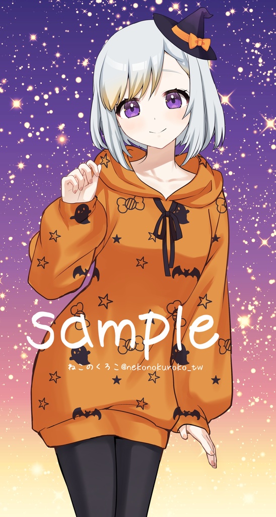 ハロウィンパーカー&ミニ帽子セット フリー素材 無料あり!