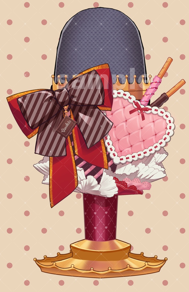 バレンタイン風卓上マイク