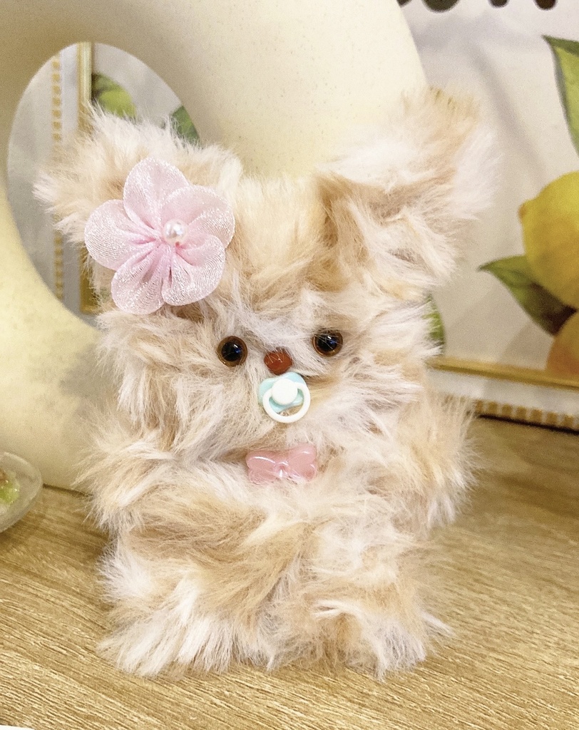 ふわふわいぬのお人形(ミックス毛)