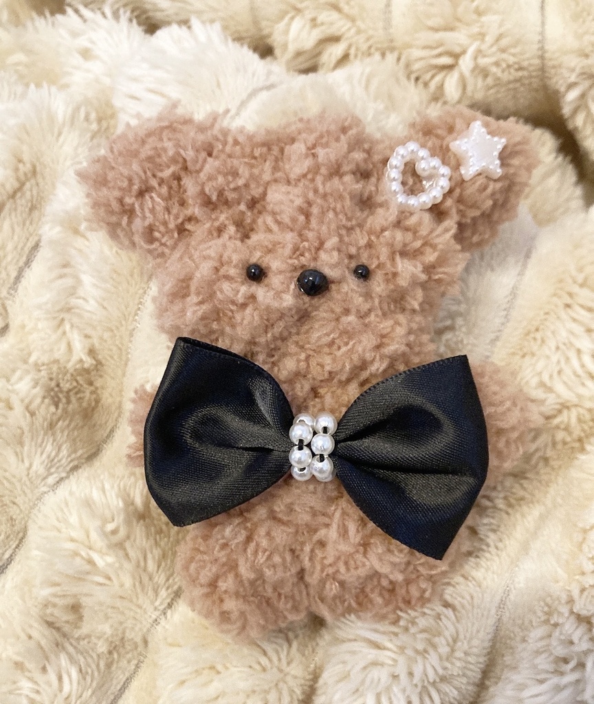 もこもこくまのお人形(ちゃいろ)