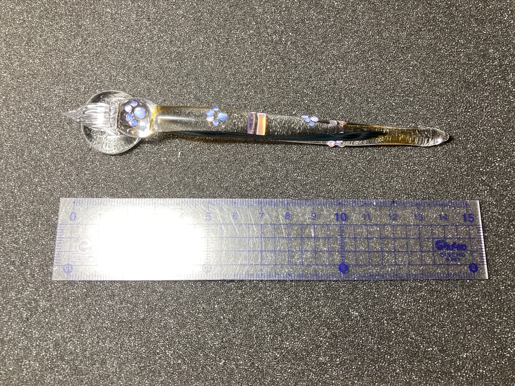 肉球 ガラスペン 三毛猫の尻尾