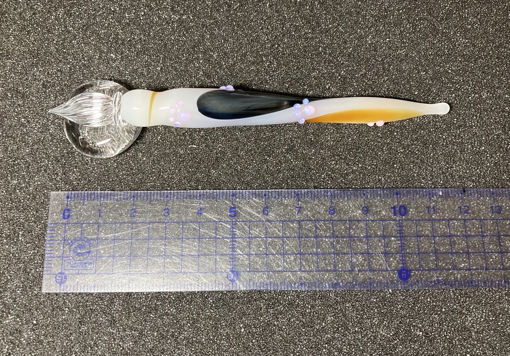 肉球 ガラスペン 三毛猫の尻尾