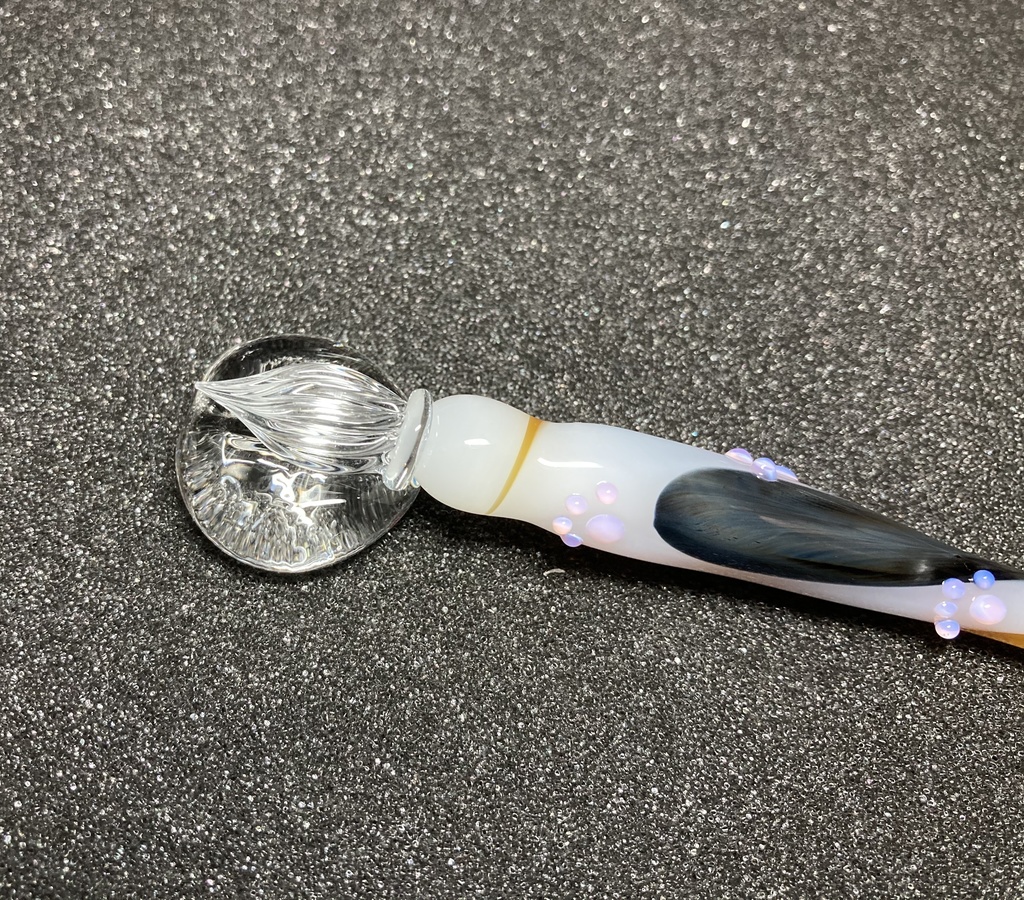 肉球 ガラスペン 三毛猫の尻尾