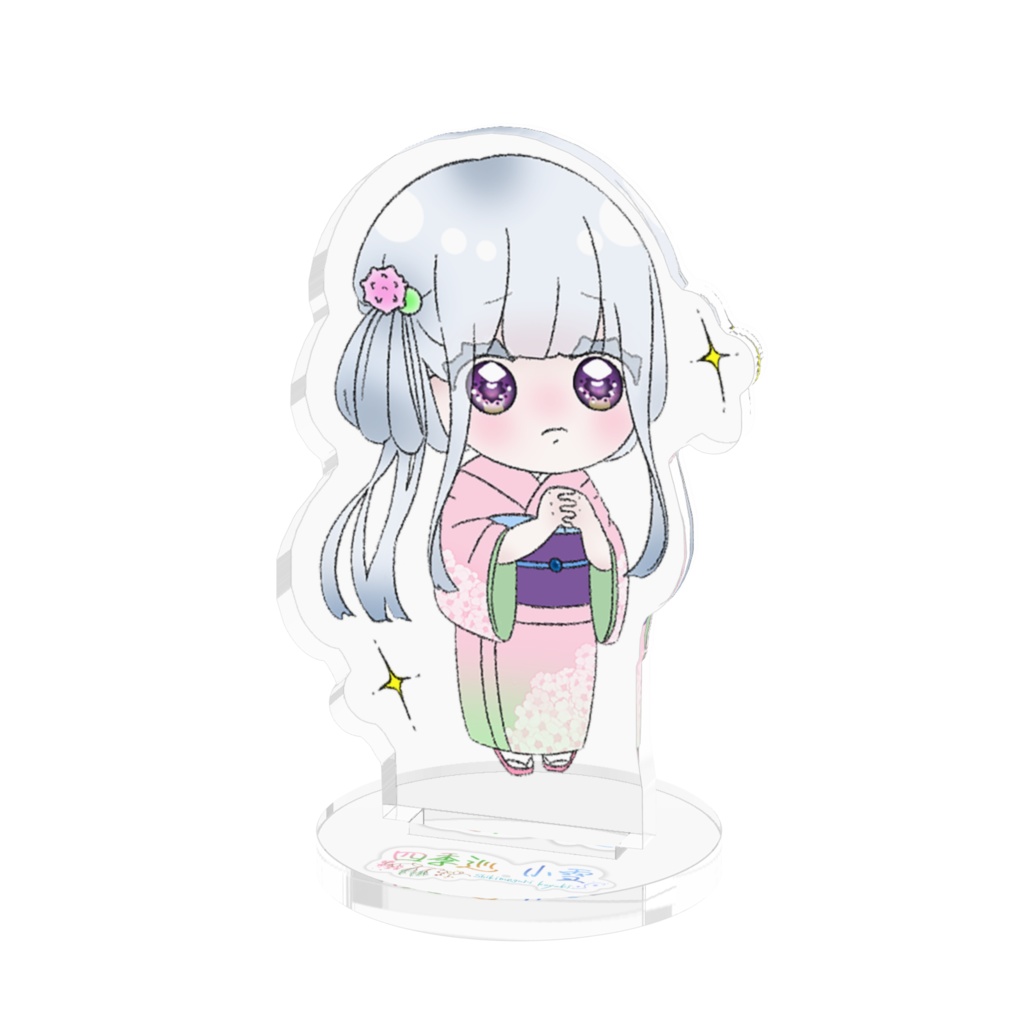 【四季巡小雪】デフォルメアクリルフィギュア(春)