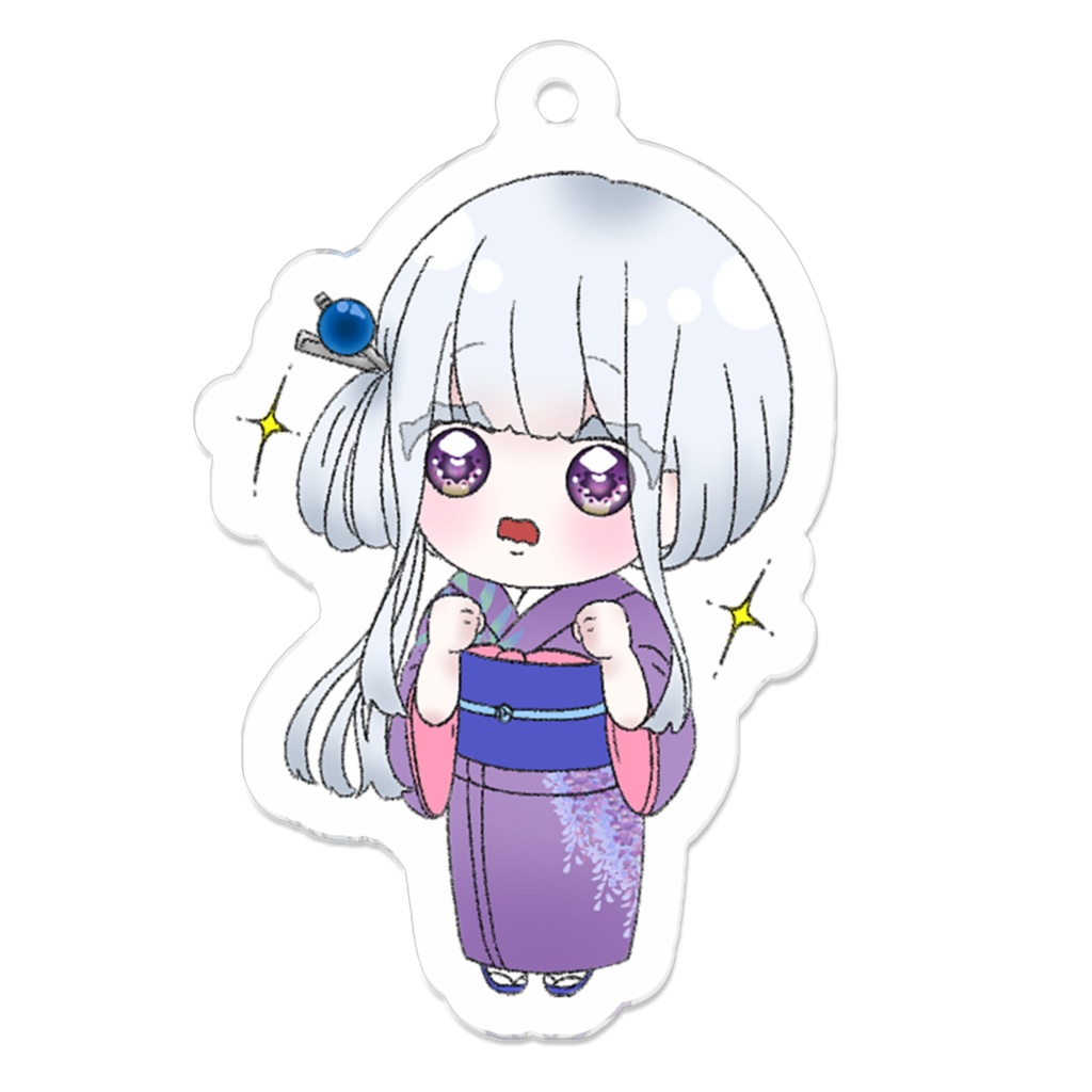 【四季巡小雪】デフォルメアクリルキーホルダー(夏)