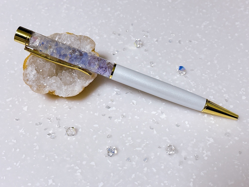 【ホワイト】ハーバリウムボールペン