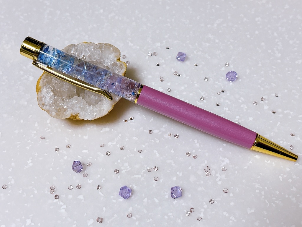 【ライラック】ハーバリウムボールペン