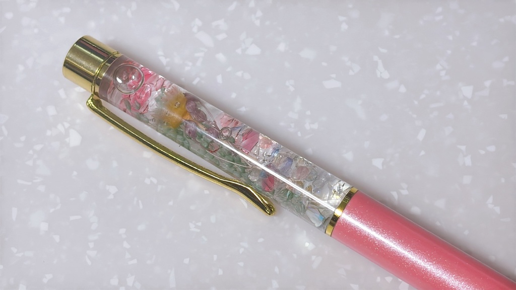 【ピンク】ハーバリウムボールペン