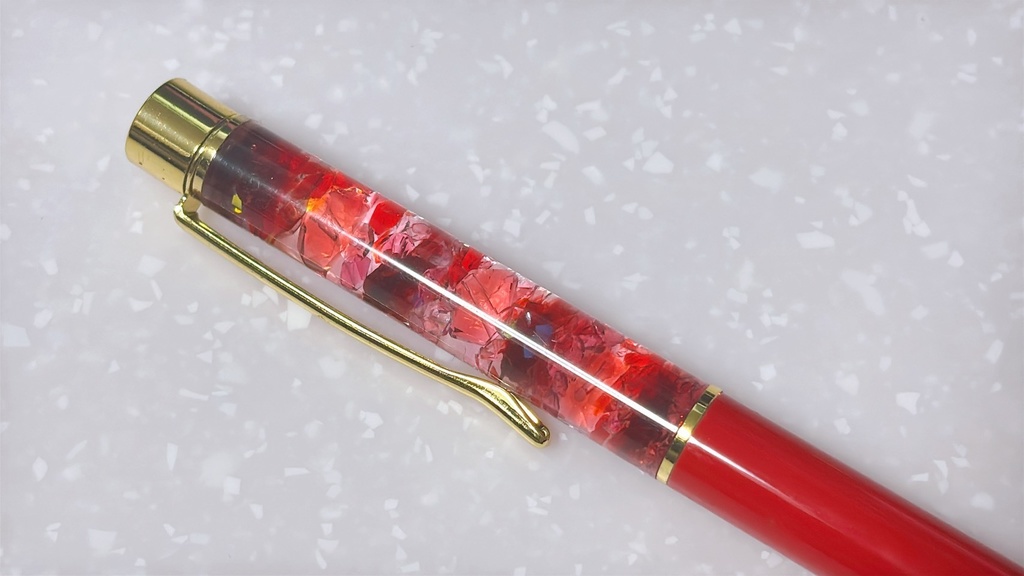 【レッド】ハーバリウムボールペン
