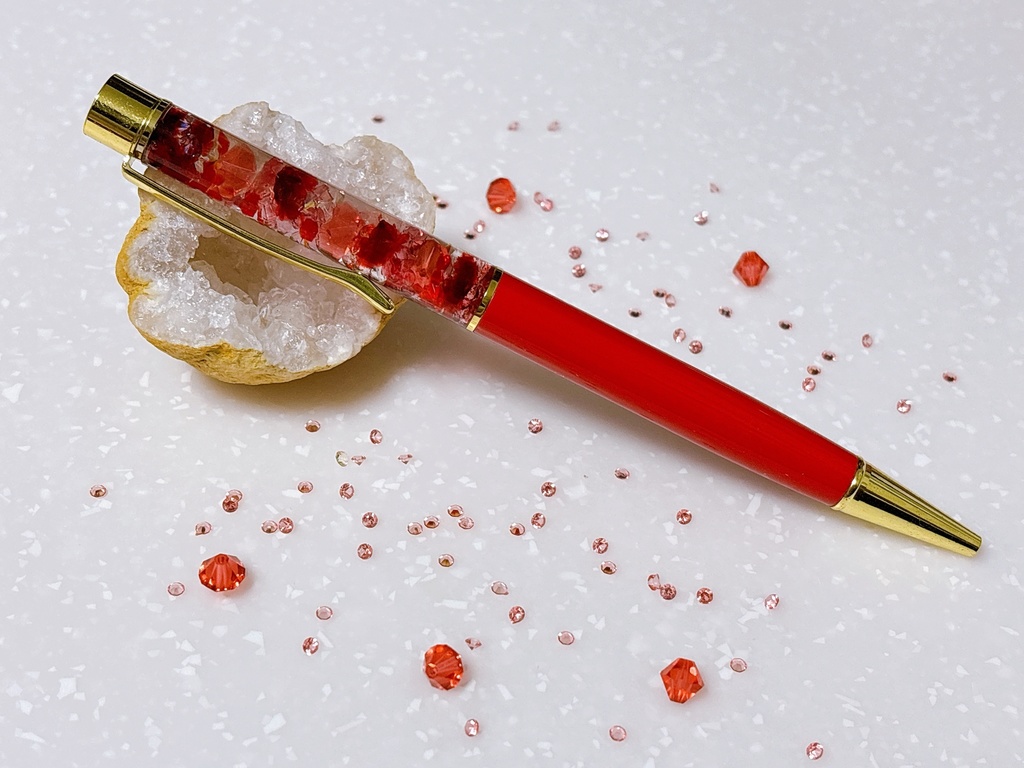 【レッド】ハーバリウムボールペン