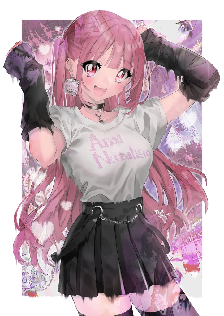 ぴんくの髪の女の子