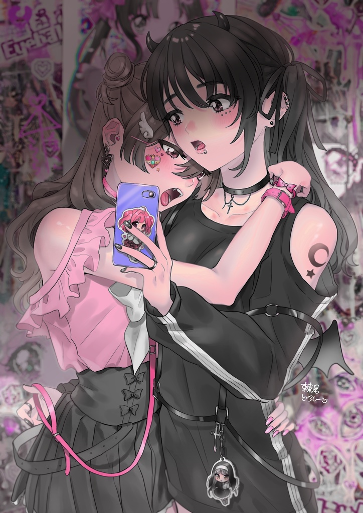 かっぷるのてぃーしゃつ