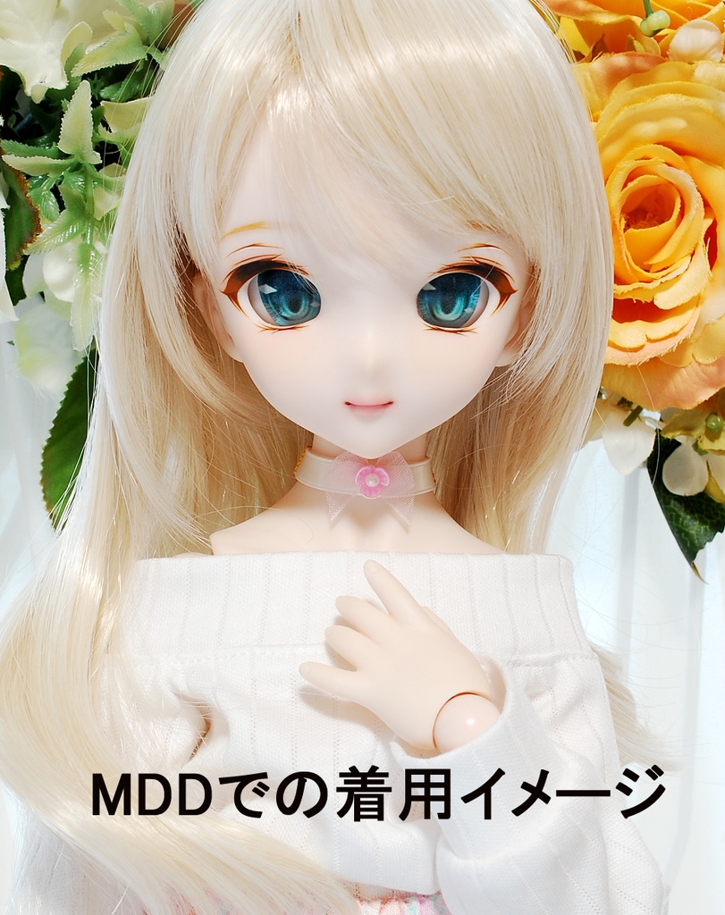 パステルフラワーチョーカー