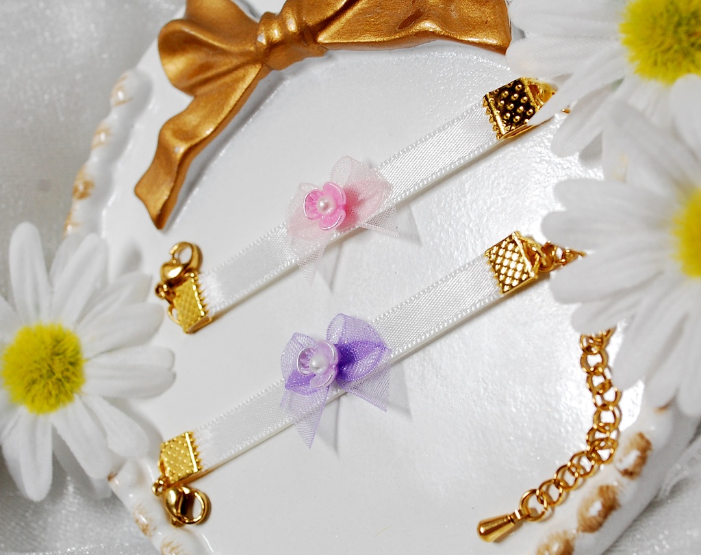 パステルフラワーチョーカー