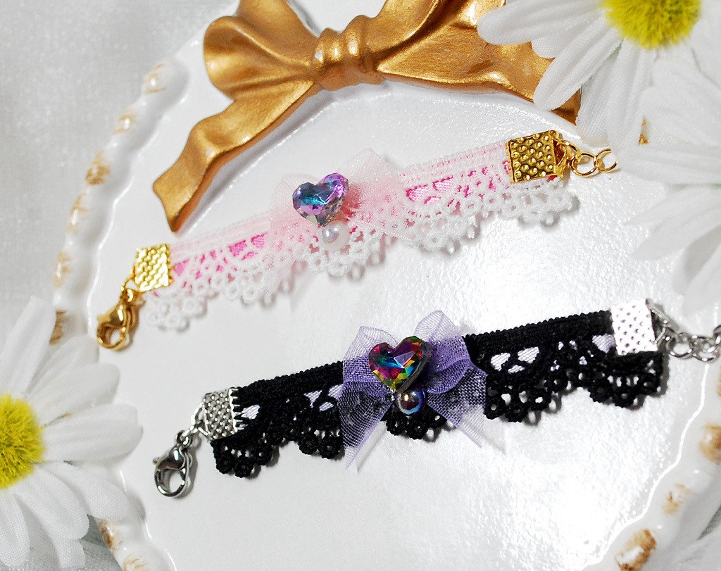 キラキラハートチョーカー