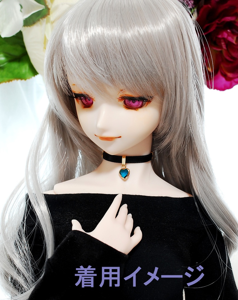 【ラスト1個】クリアハートチョーカー