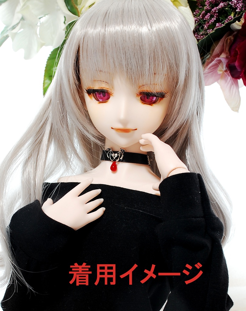 【完売】蝙蝠と赤い雫チョーカー