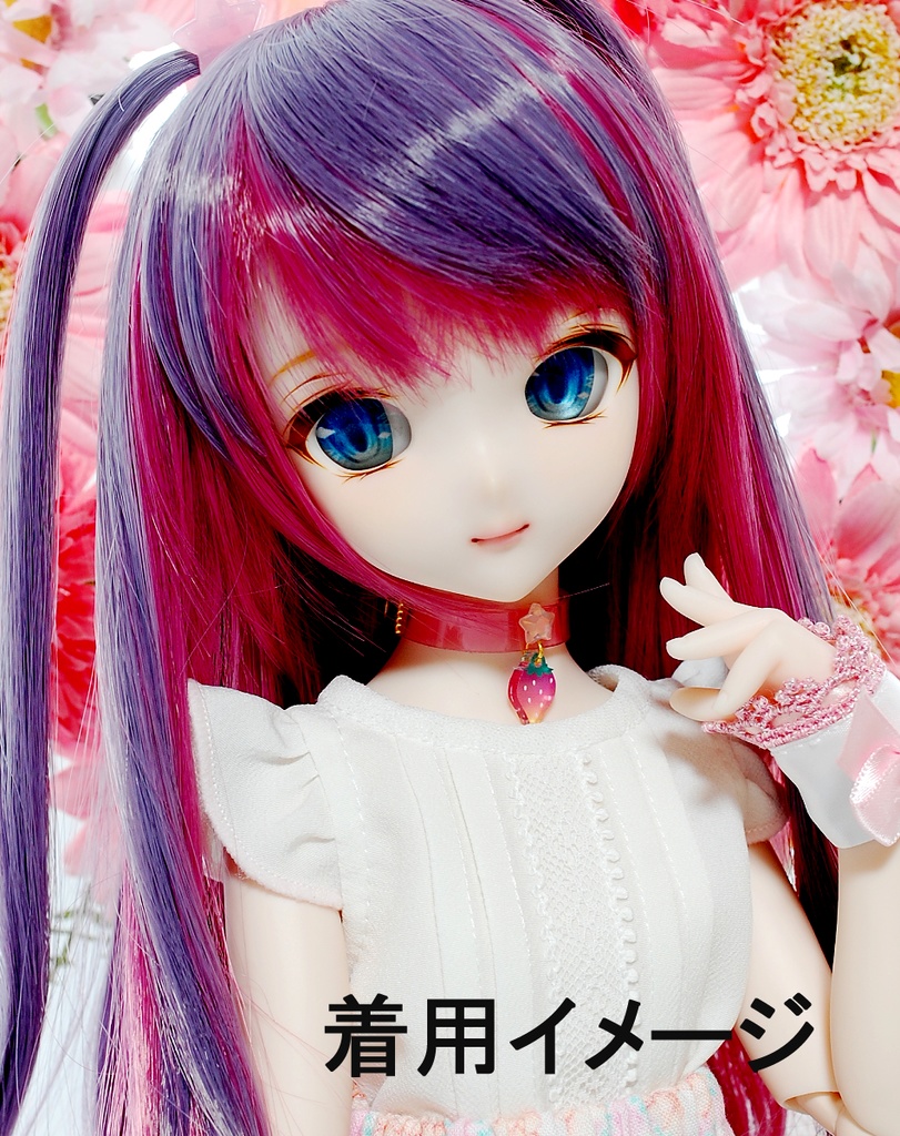 【完売】カラフルいちごと星チョーカー