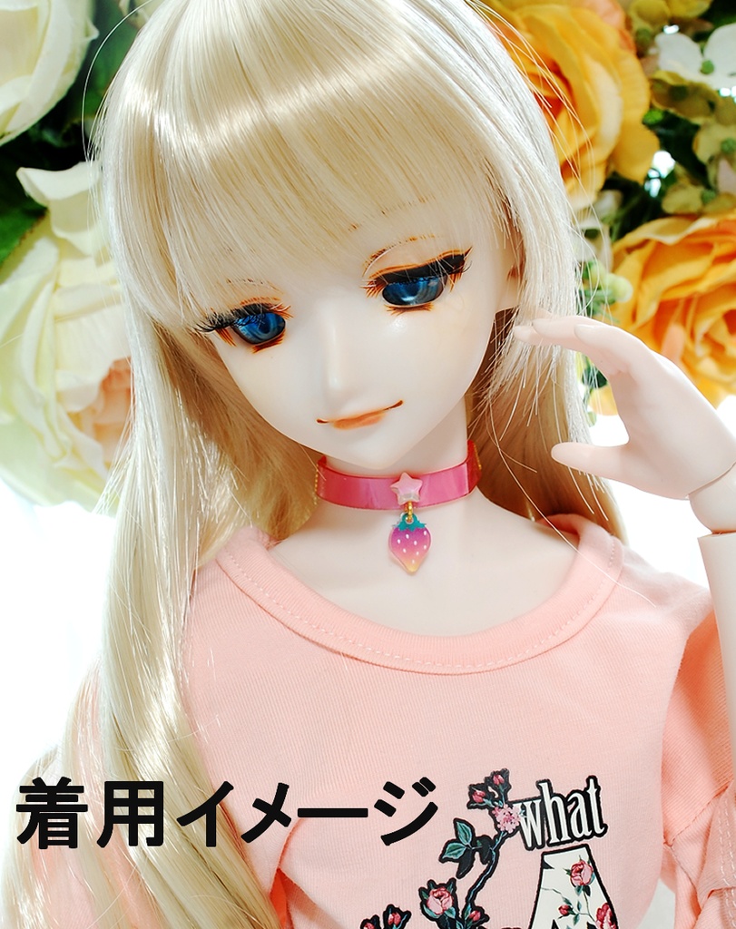 【完売】カラフルいちごと星チョーカー