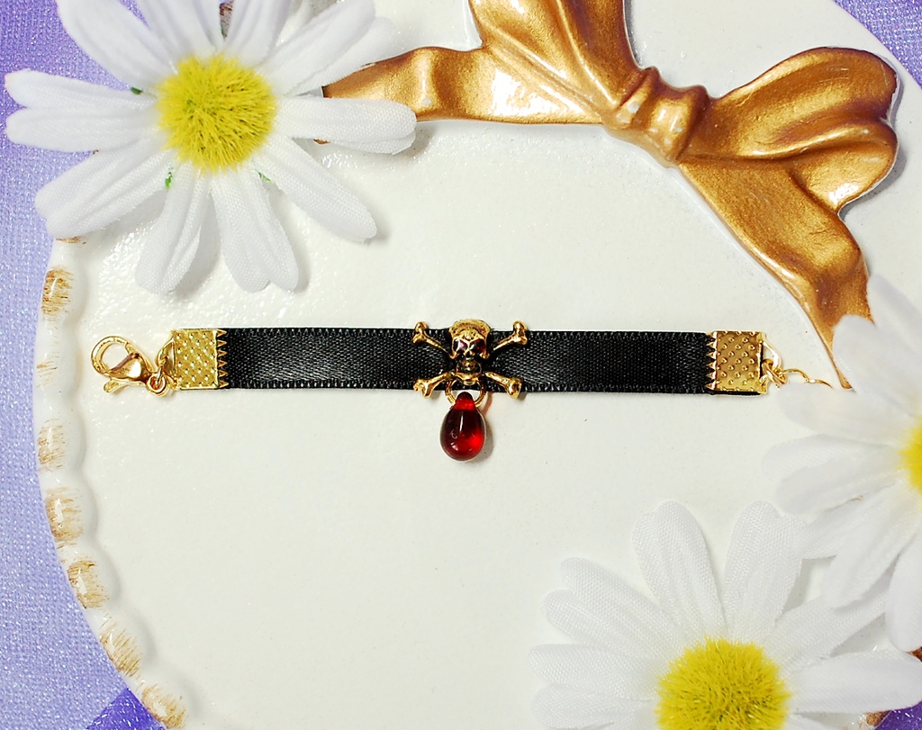 【ラスト1個】アンティークスカルチョーカー