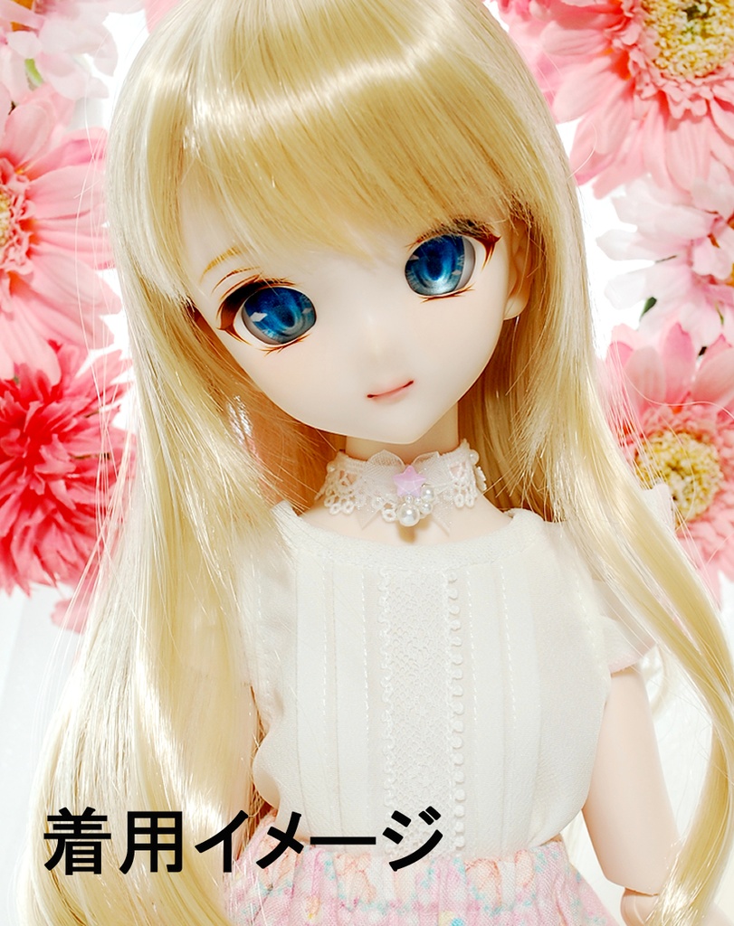 【完売】夢見る星とパールのレースチョーカー