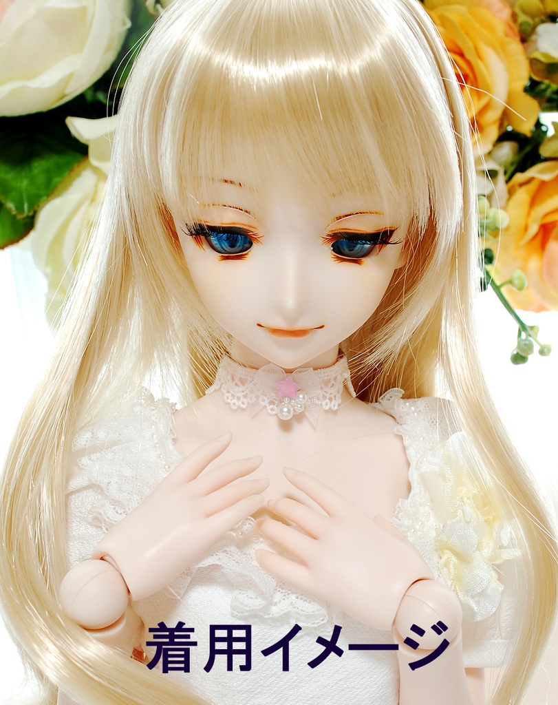 【完売】夢見る星とパールのレースチョーカー