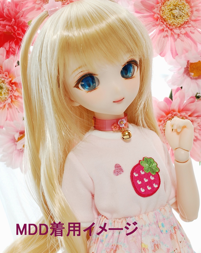 カラフルフラワーと鈴チョーカー