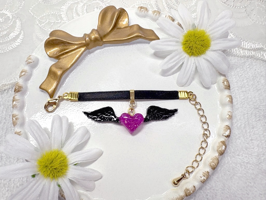 【ラスト1個】Black wingsチョーカー