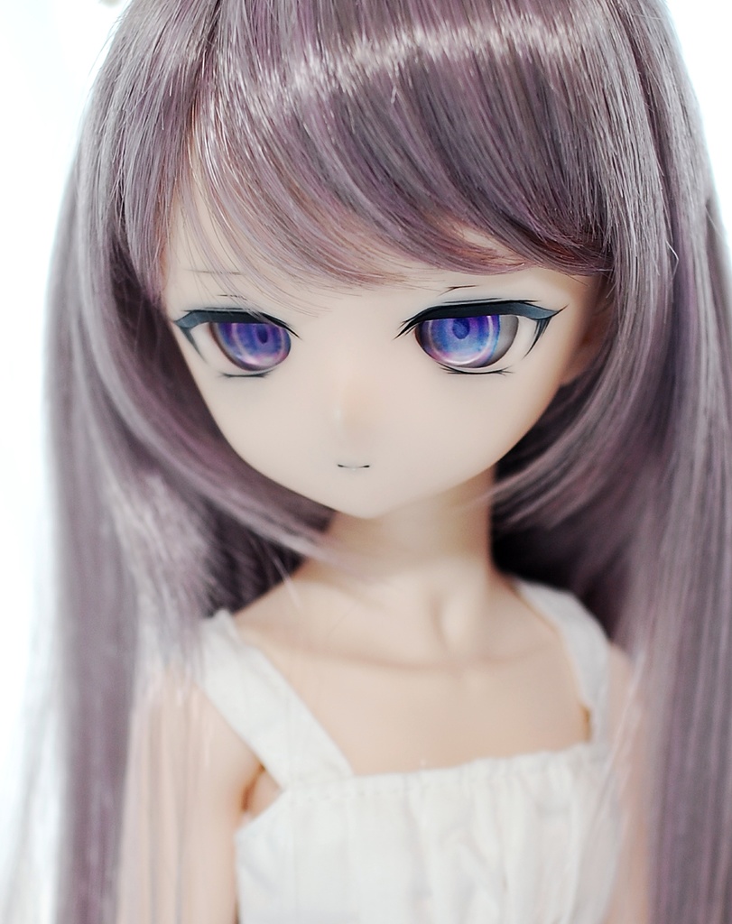 【展示】DDH-01(セミホワイト肌)カスタムヘッド+レジンアイ2組+アクセサリー1種