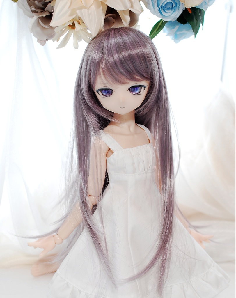【展示】DDH-01(セミホワイト肌)カスタムヘッド+レジンアイ2組+アクセサリー1種