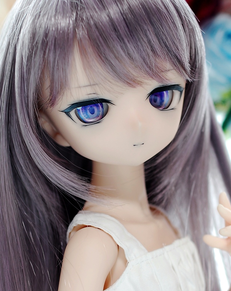 【展示】DDH-01(セミホワイト肌)カスタムヘッド+レジンアイ2組+アクセサリー1種