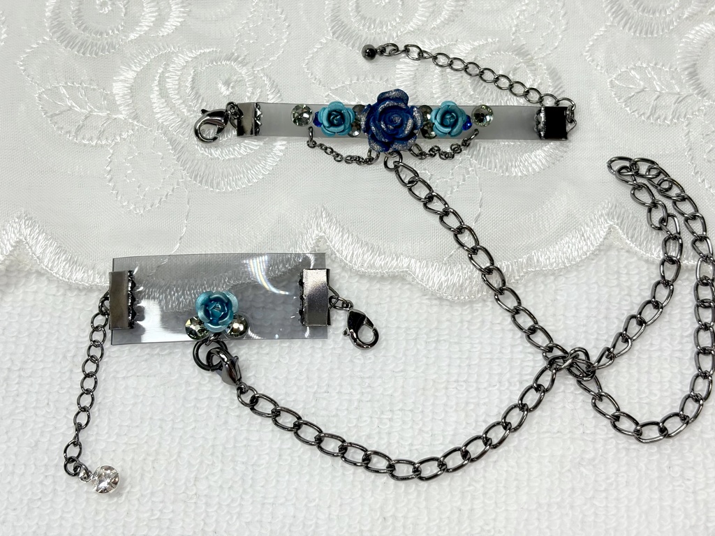 【展示】DDH-01(セミホワイト肌)カスタムヘッド+自作レジンアイ2組+アクセサリーセット1組