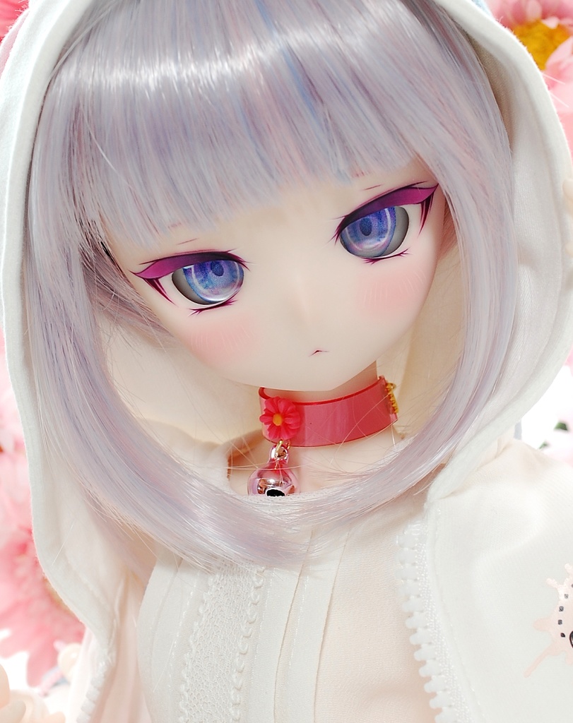 【10/19(日)20時から販売】DDH-01(セミホワイト肌)カスタムヘッド+自作レジンアイ1組