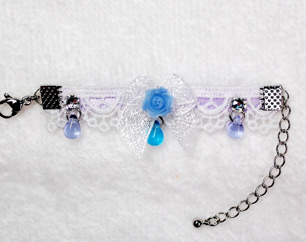 【11/16(日)20時から販売】DDH-01(セミホワイト肌)カスタムヘッド+自作レジンアイ1組+チョーカー1個