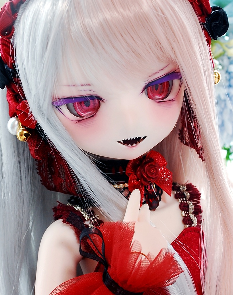 【12/14㈰20時から販売】DDH-01(セミホワイト肌)カスタムヘッド+自作レジンアイ1組