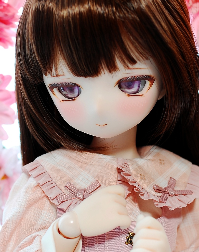 【3/1(日)20時から販売】DDH-01(セミホワイト肌)カスタムヘッド+自作レジンアイ1組