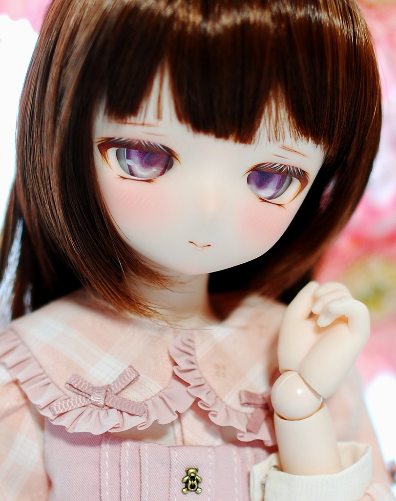 【3/1(日)20時から販売】DDH-01(セミホワイト肌)カスタムヘッド+自作レジンアイ1組